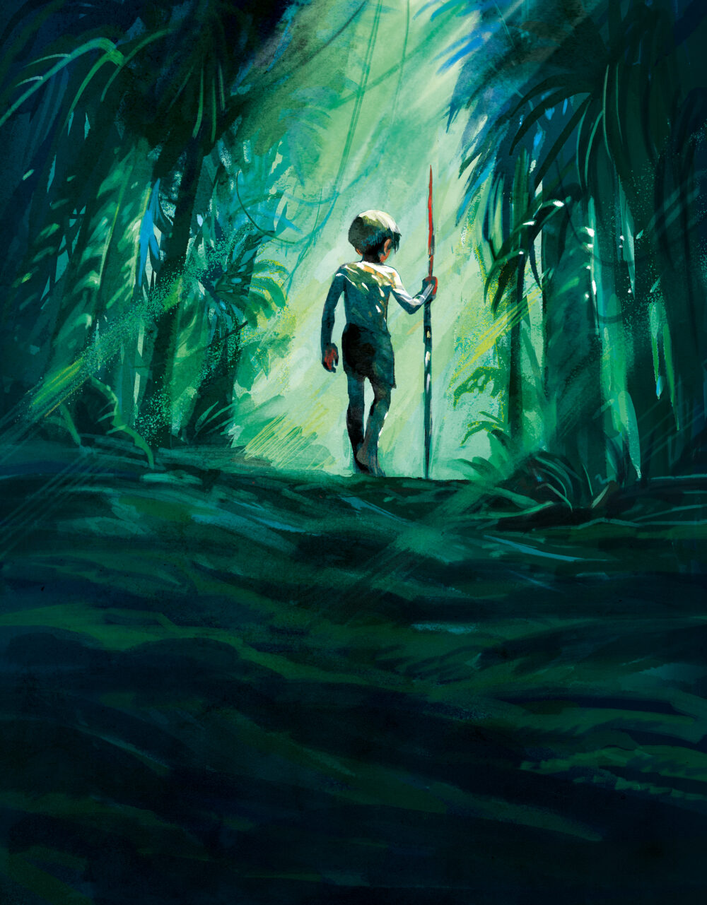 Visual from the graphic novel of Lord of the Flies