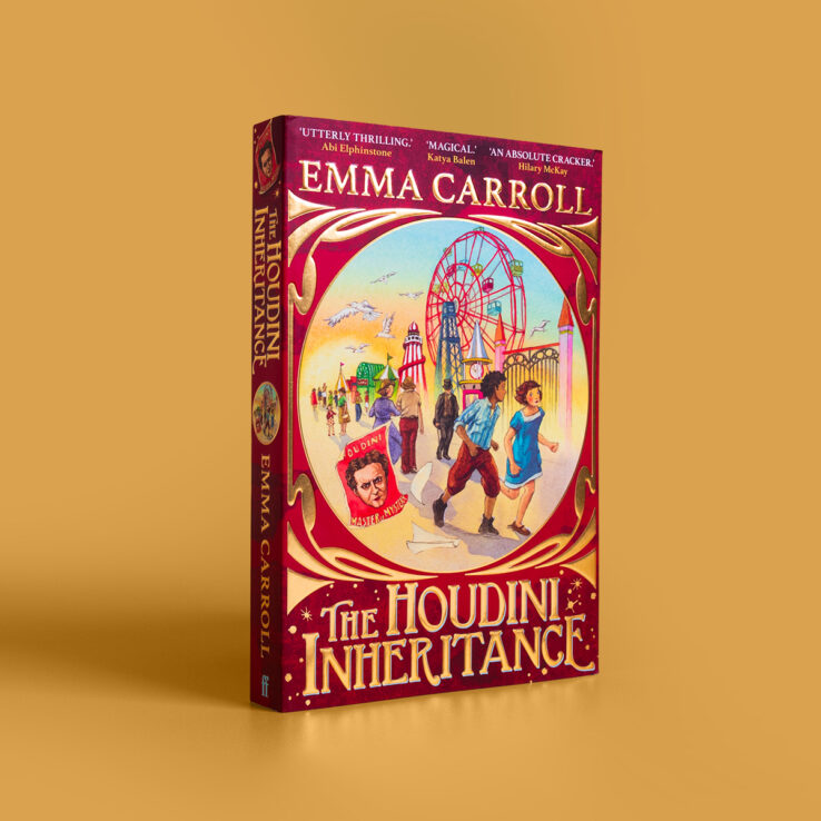 The Houdini Inheritance by Emma Carroll on a plain background